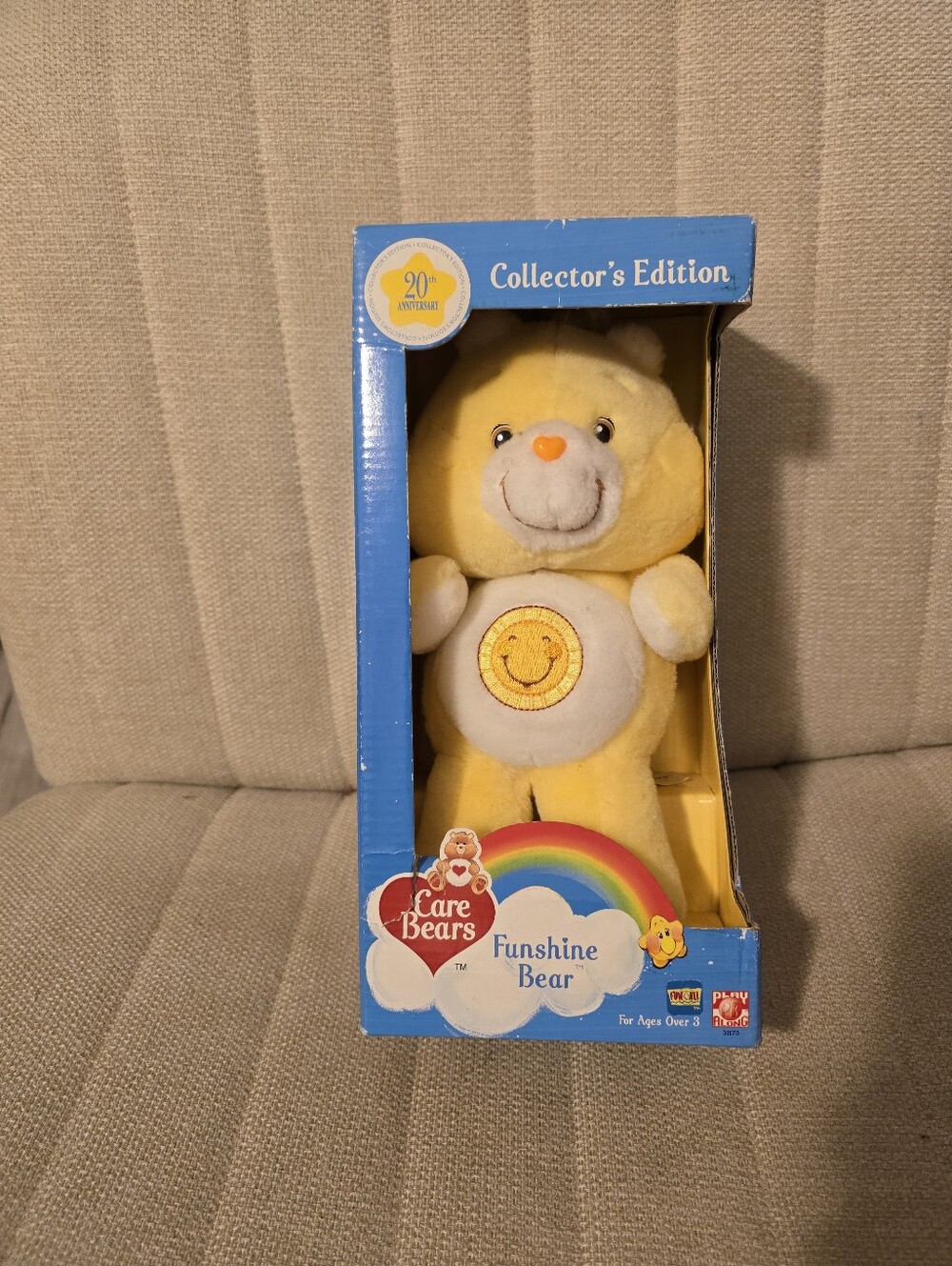 20th Anniversary Collector's Edition 10" Care Bears Plush in Box - Funshine New